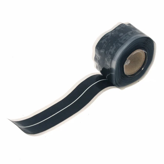 TAPE SILICONE BK/WHT 1"X5YD