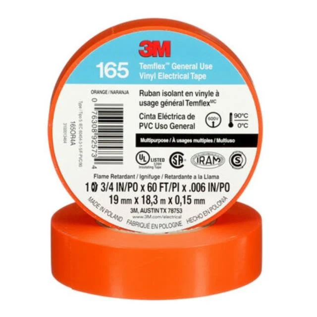 TAPE VINYL ORNG 3/4"X20YDS