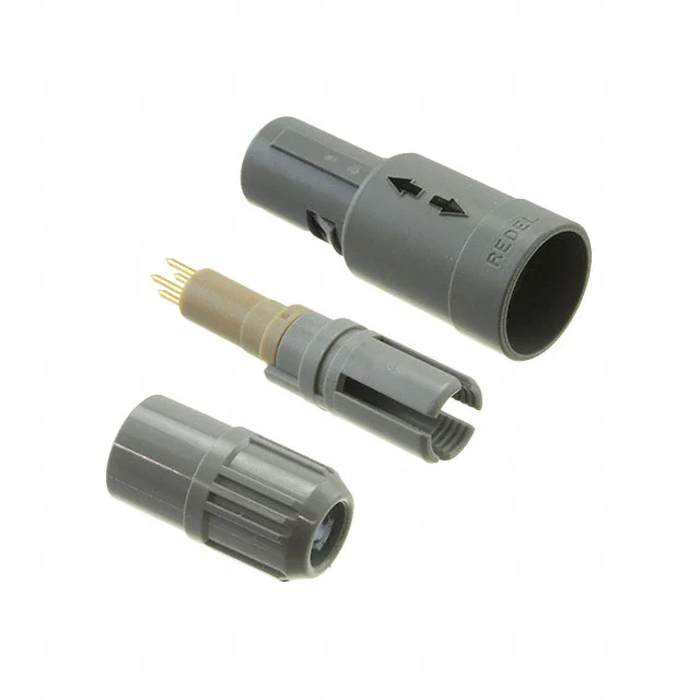 CONN PLUG MALE 4P GOLD SLDR CUP