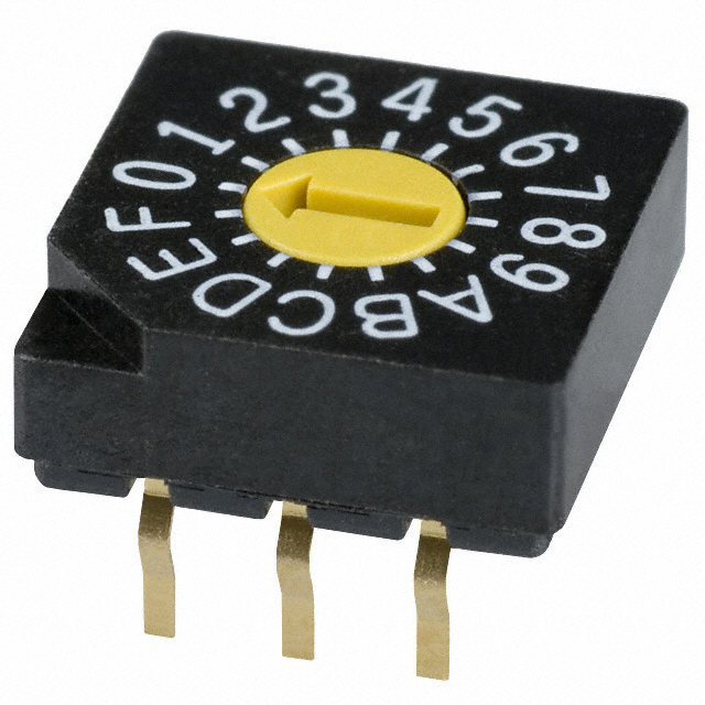 SWITCH ROTARY DIP HEX 0.1A 5V