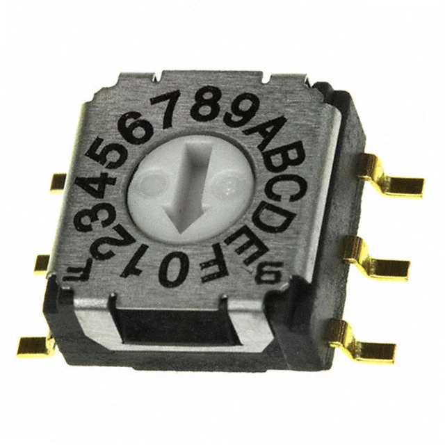 SWITCH ROTARY DIP HEX 0.1A 5V
