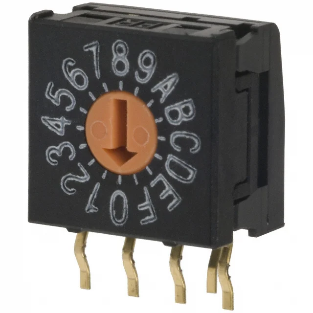 SWITCH ROTARY DIP HEX 0.1A 5V