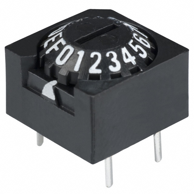 SWITCH ROTARY DIP HEX 0.1A 28V