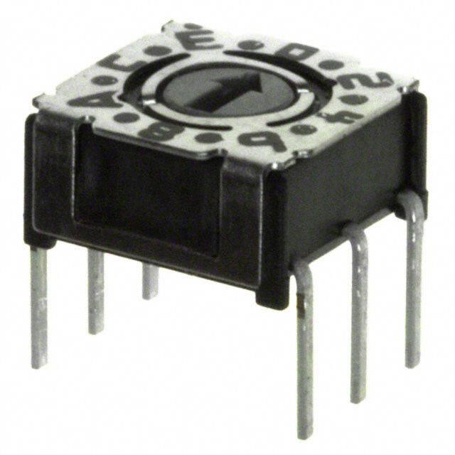 SWITCH ROTARY DIP HEX 0.1A 24V