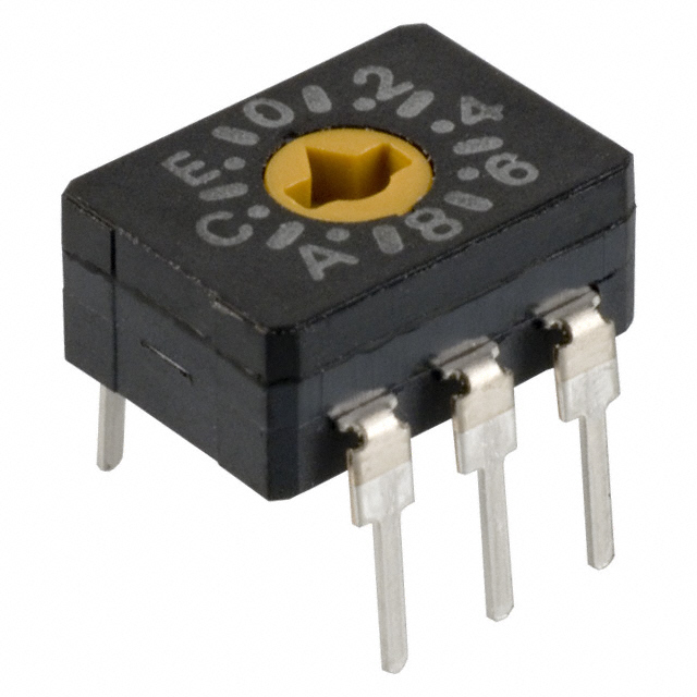 SWITCH ROTARY DIP HEX 0.1A 30V