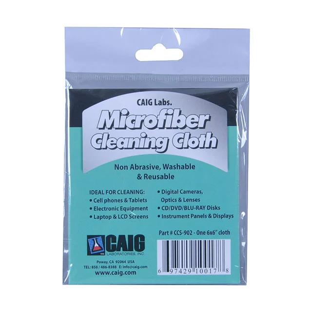 CLEANING CLOTH ELEC EQUIP 6X6"