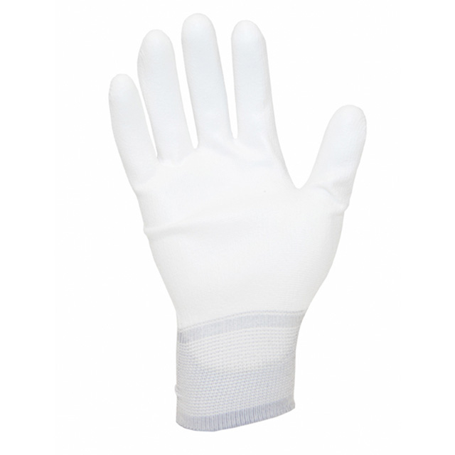 GLOVES NYLON WHT/YLW XLGXLG