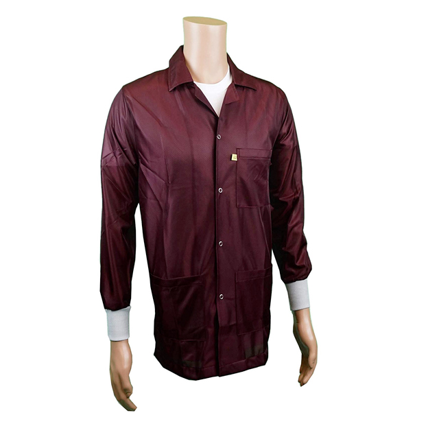 SMOCK JACKET POLY MAROON XLG