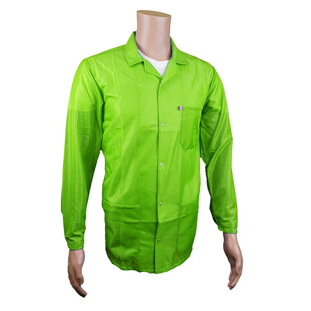 SMOCK JACKET POLY GREEN LG SMOCK JACKET POLY GREEN LG