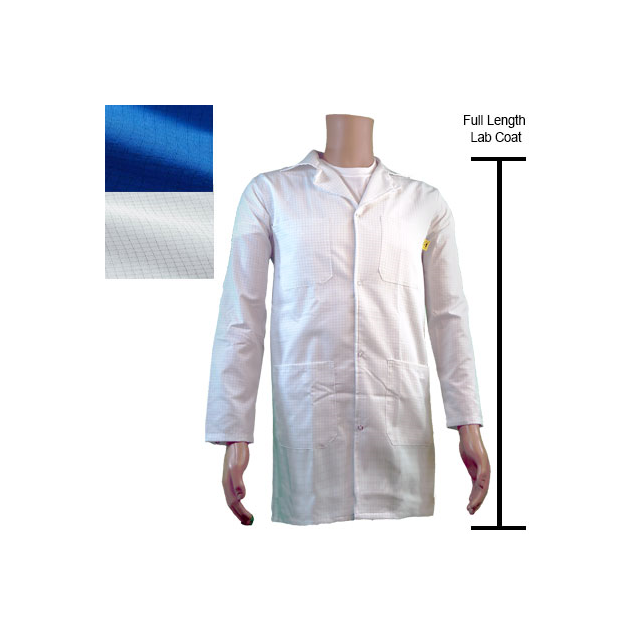 LAB COAT COT/POLY LGT BLE 3XLG