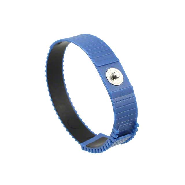 WRIST BAND 4MM STUD BLUE