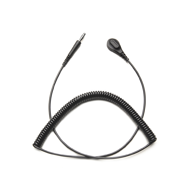 6' COIL CORD, BLACK, 4MM 6' COIL CORD, BLACK, 4MM