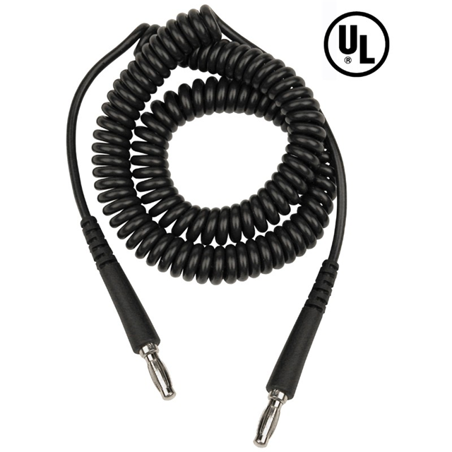 CORD COILED BLACK BANANA 20'