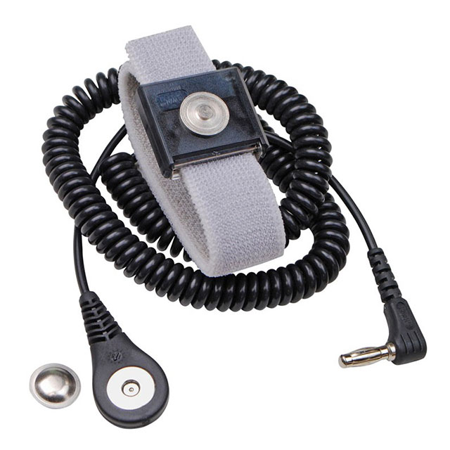 WRST STRP ADJ ELST ONYX 6' ANG C