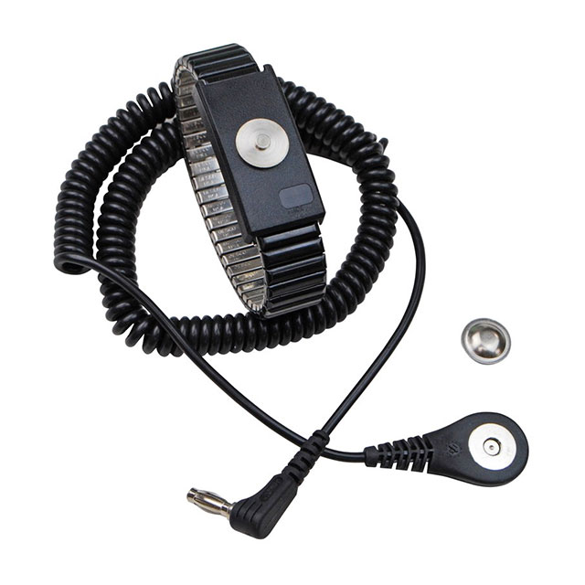 WRST STRP ADJ MTL ONYX 6' ANG CR