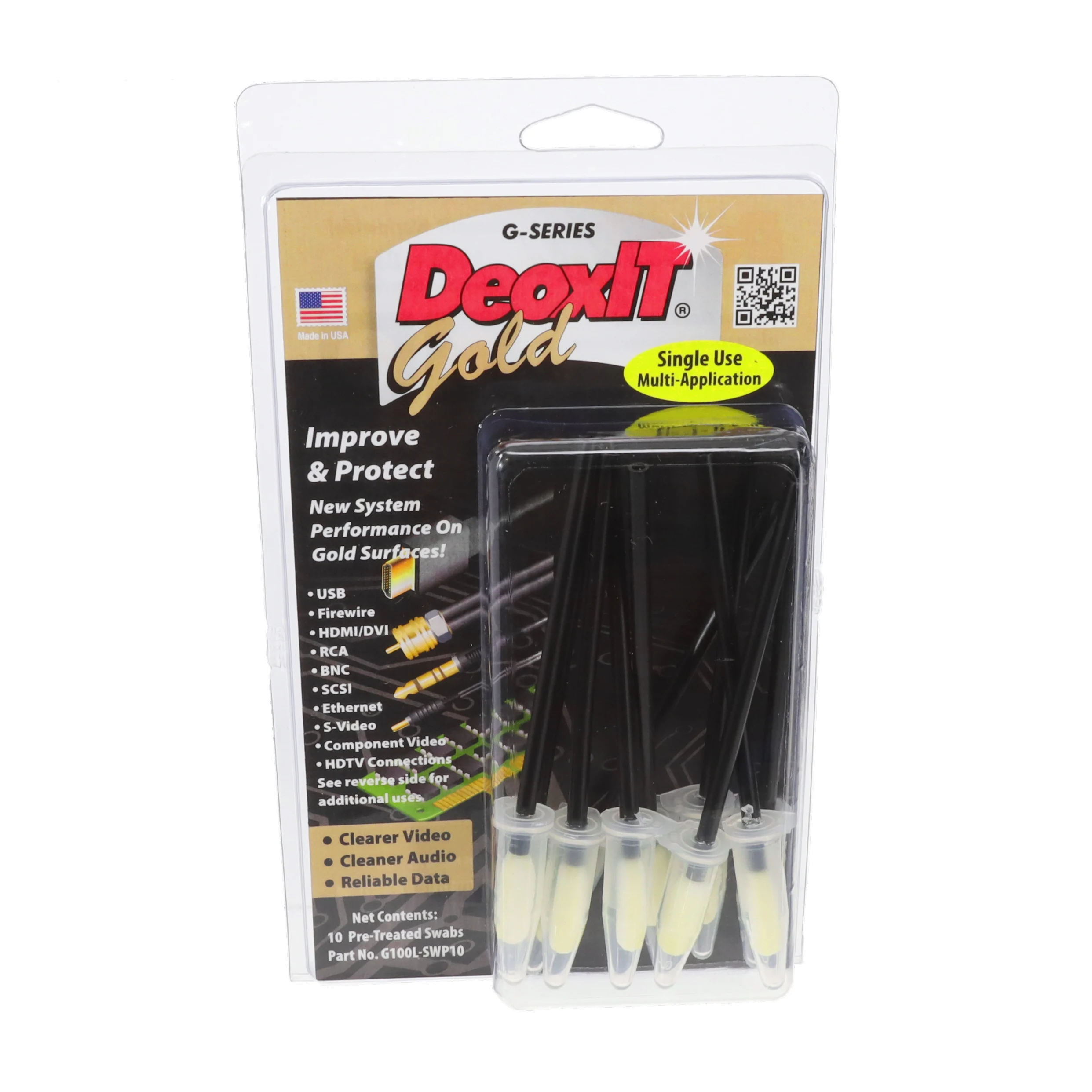 SWAB SINGLE HEAD FOAM 10PCS