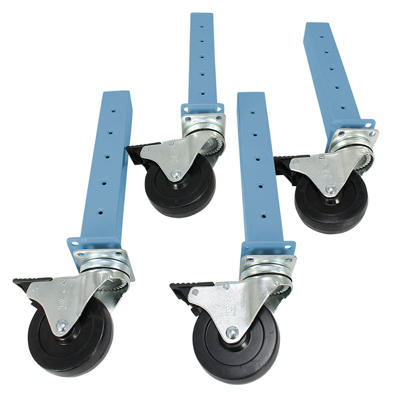 QS WM LEG EXT CASTER SET 4" SKY