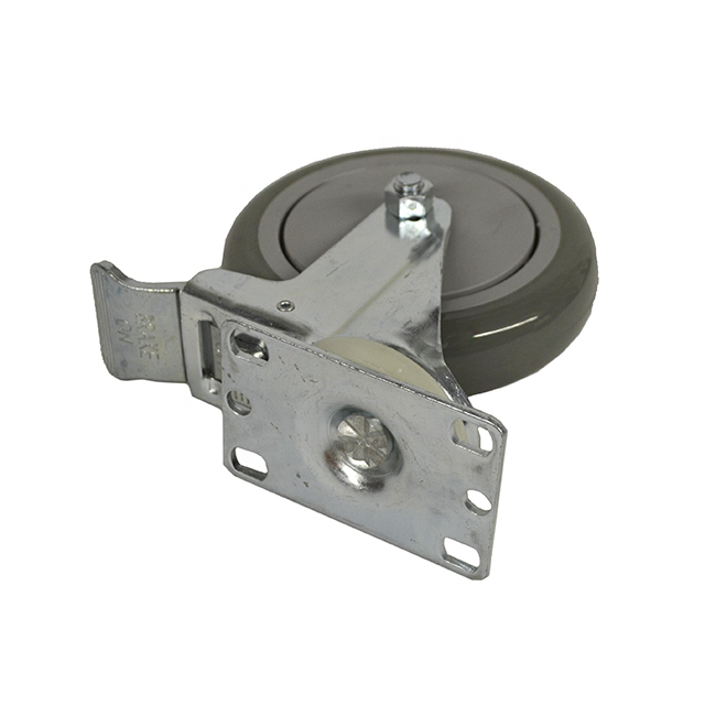 5" SWIVELING PLATE CASTER WITH T