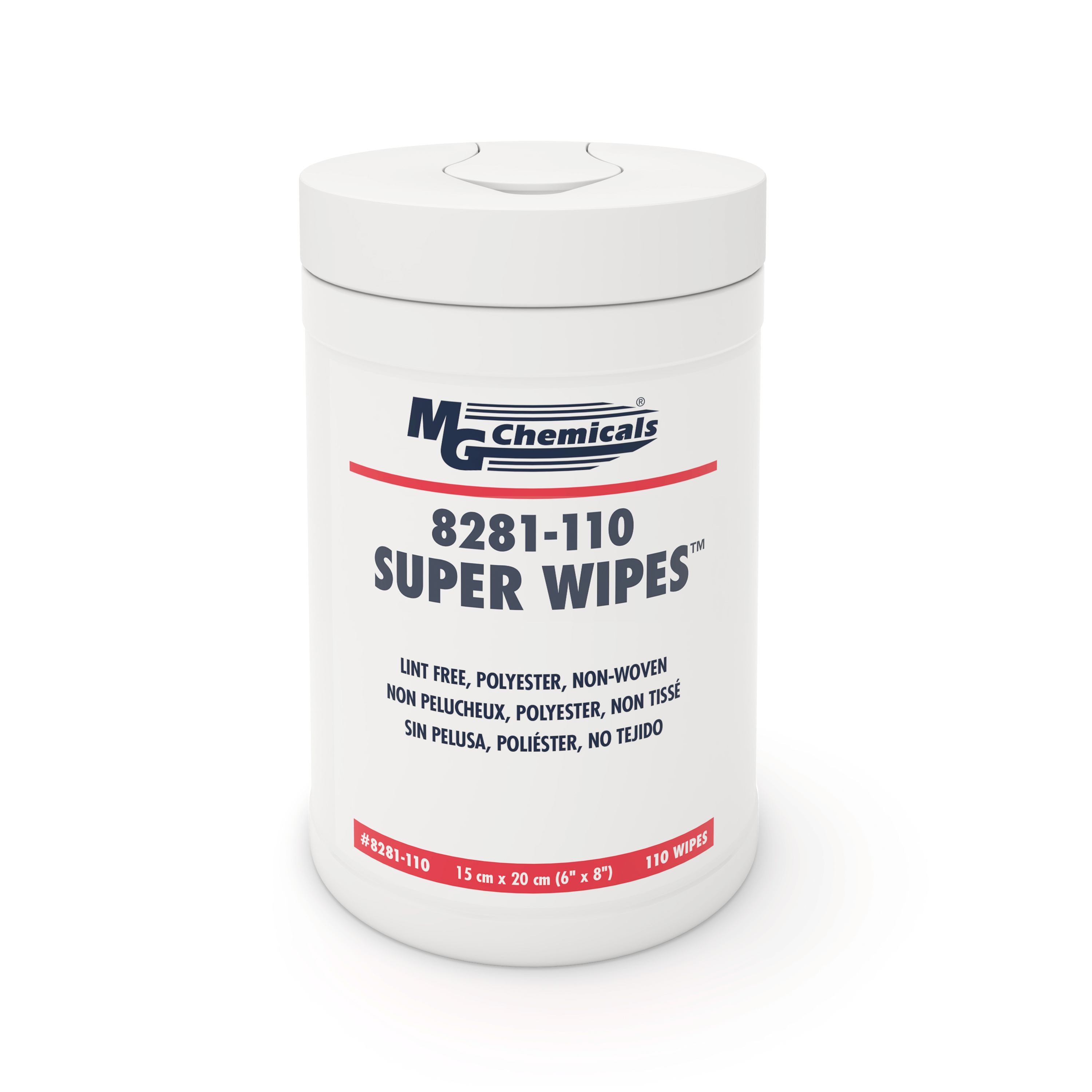 WIPES DRY MOIST ABSOR 8X6" 110PC