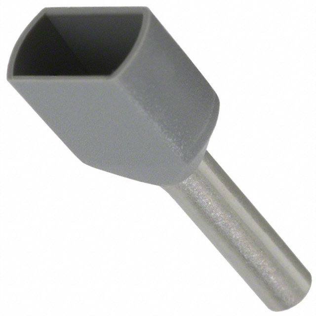 CONN FERRULE DIN TWO X 20AWG GRY