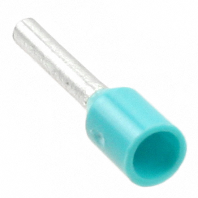 CONN FERRULE 22AWG TURQUOISE