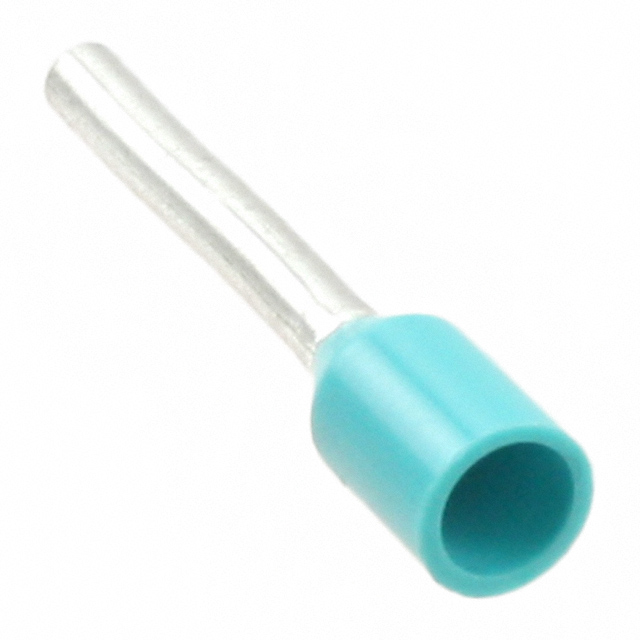 CONN FERRULE 22AWG TURQUOISE