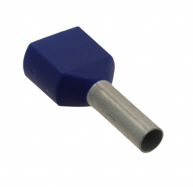 CONN FERRULE TWO X 14AWG BLUE