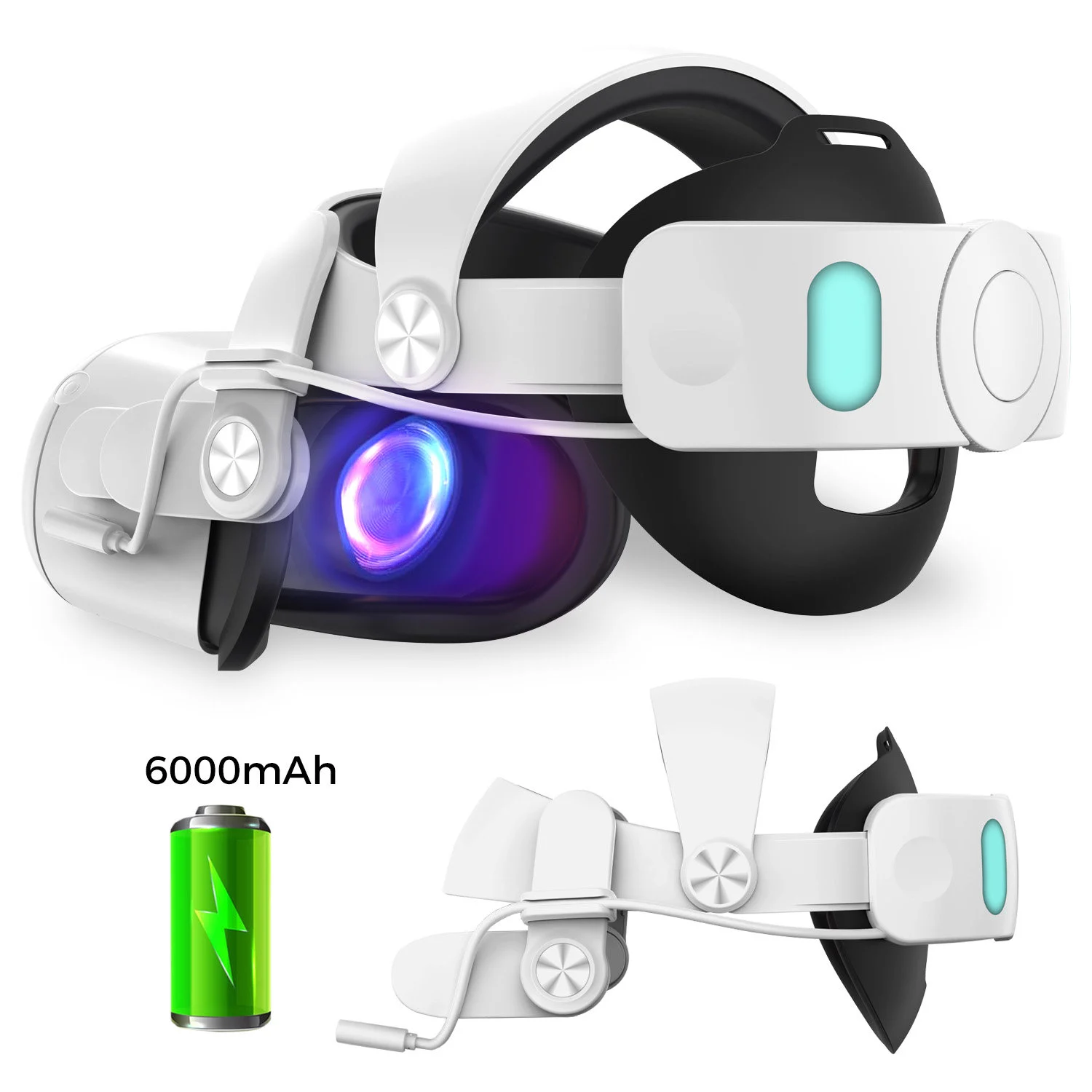 Quest 2 VR Acc. Headstrap w/ Bat