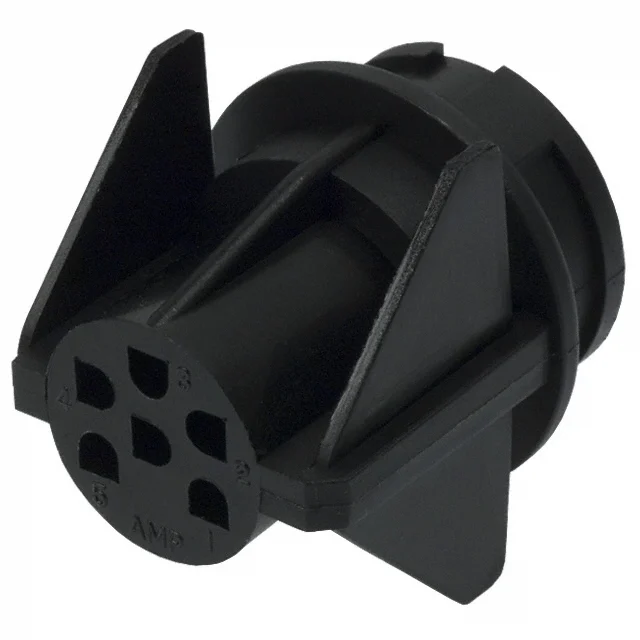 CONN RECEPT HOUSING CPC 6POS BLK