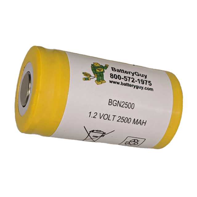BATTERY NICAD 1.2V 2.5AH C