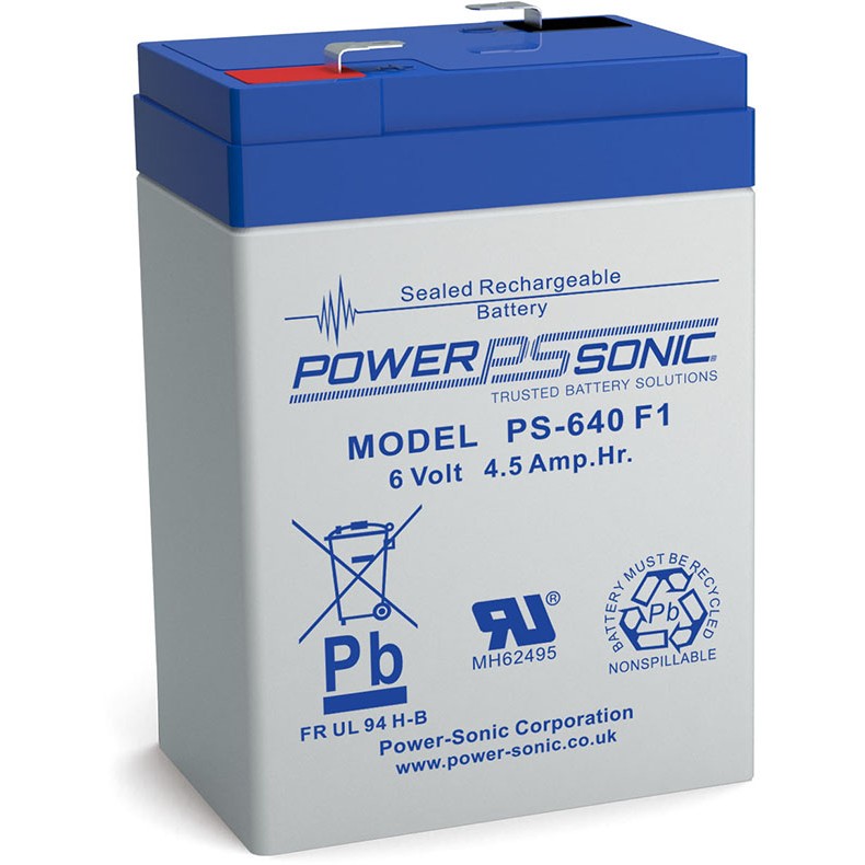 BATTERY LEAD ACID 6V 4.5AH 6V