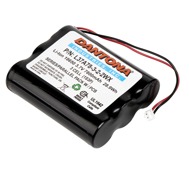 BATTERY PACK LI-ION 3.7V 18650