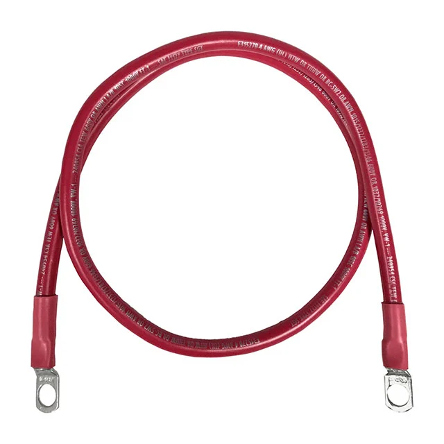 #4BTRYCBL: RED 144"L, 3/8" LUGS