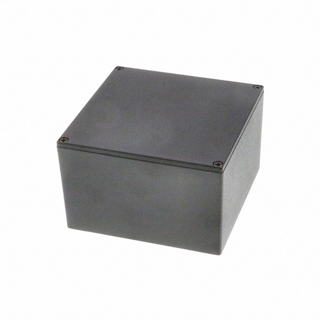 BOX ALUM BLACK 3.62"L X 3.62"W