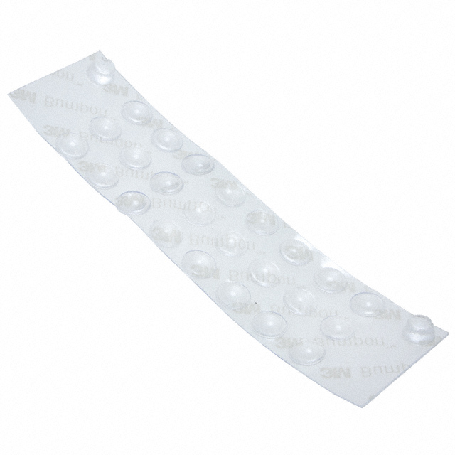 FEET RUBBER .31" X .09" CLR 1=24