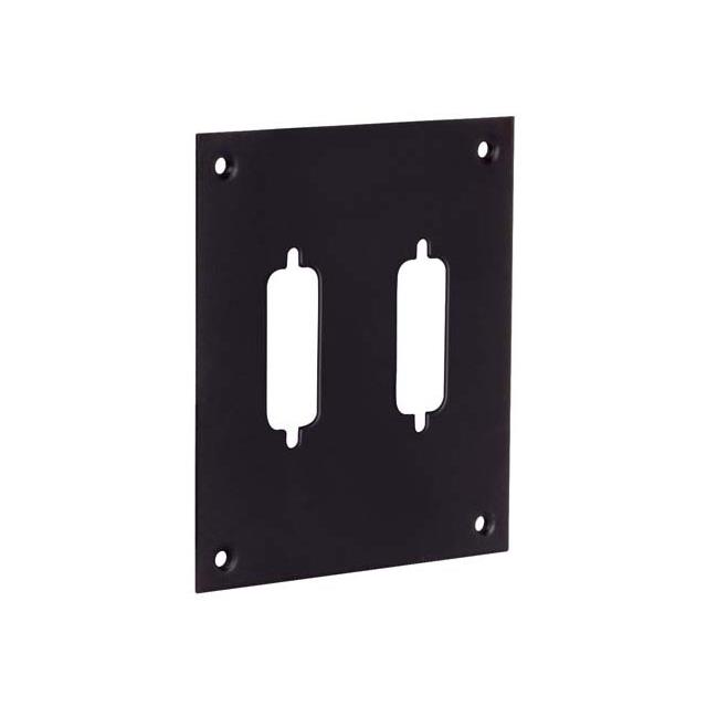 SUB PANEL FOR 2 DB15 BLACK