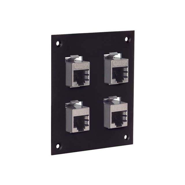 USP SUB-PNL W/4 CAT6 SHLD CPLR