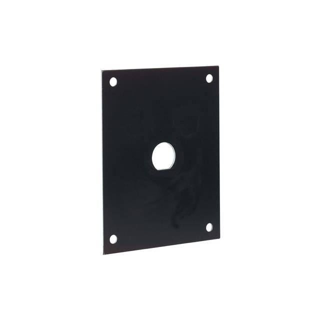 SUB PANEL W/1 D HOLE  BLACK