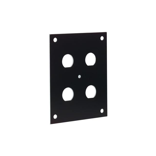 SUB PANEL W/4 D HOLE  BLACK