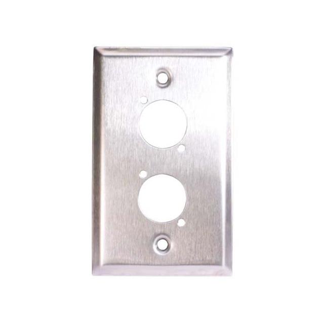 SS WALL PLATE 2 XLR BLANK