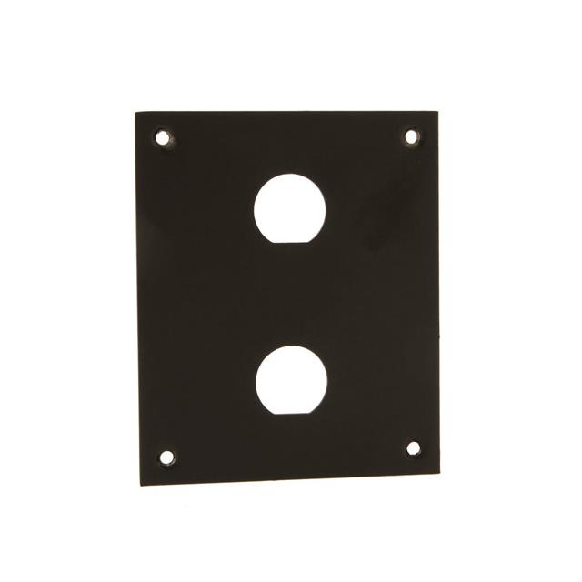 SUB PANEL W/2 .630 D-HOLE BLK