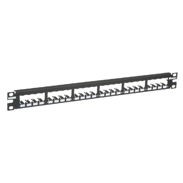 PATCH PANEL 24 PORT BLACK
