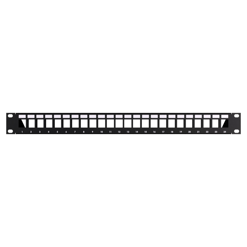 24-Port Modular Patch Panel,1U,