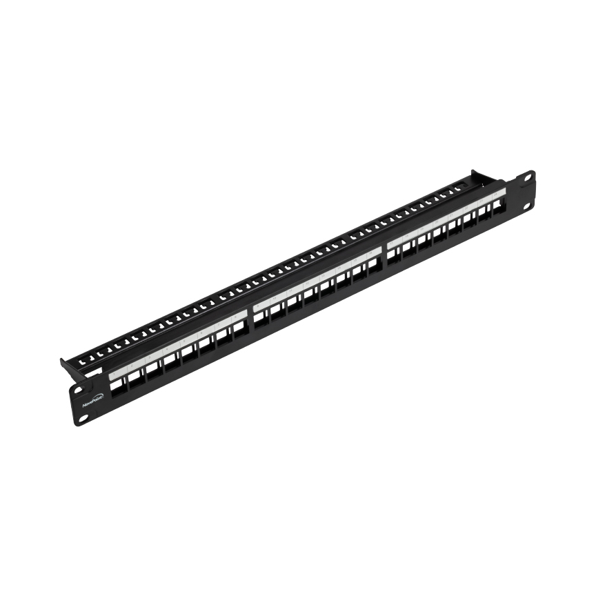 24-Port Modular Patch Panel,1U,