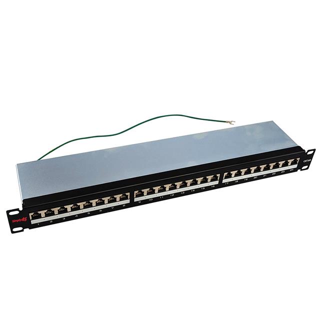 24 PORT CAT6A STP PATCH PANEL, L