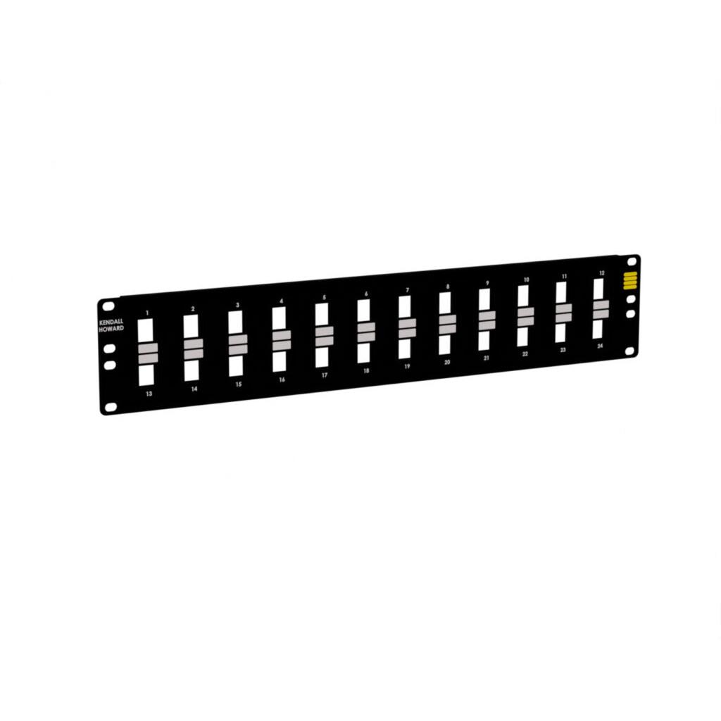 2U 24 Port Flush Patch Panel