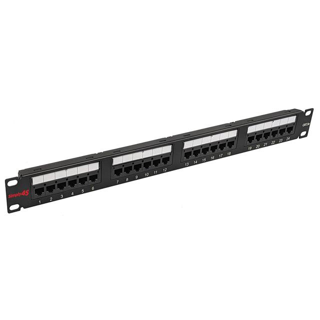 24 PORT CAT5E PATCH PANEL, LOADE