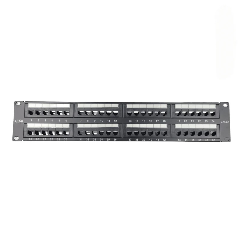 CAT6A 48-PORT PATCH PANEL 2 ROWS