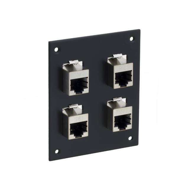 USP SUB-PNL W/4 CAT6A SHLD CPL