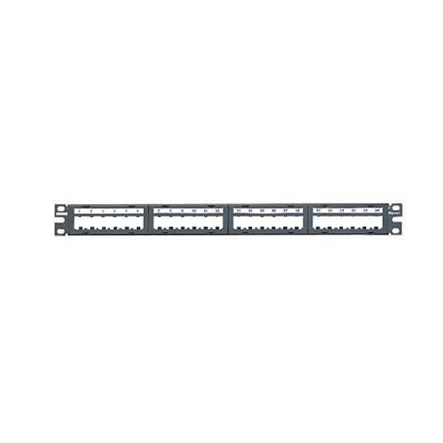 PATCH PANEL, 24 PORT, MODULAR, 6